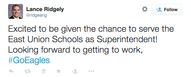 clarke community schools lance ridgely tweet