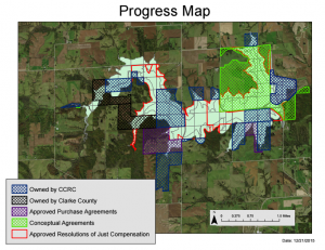 clarke county reservoir progress map