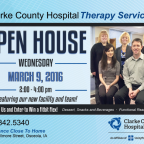 clarke county hospital therapy center open house