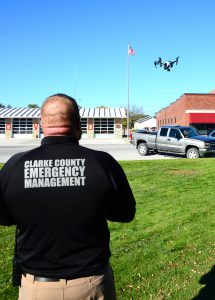 clarke county emergency managenent drone