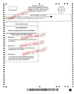clarke county supervisors special ballot
