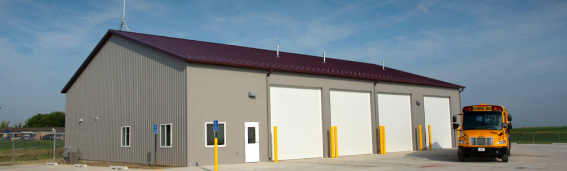 New Clarke Bus Barn Reaches Completion