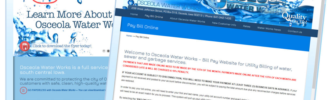 IMPORTANT NOTICE – Osceola Water Works Online Bill Paying Link Updates