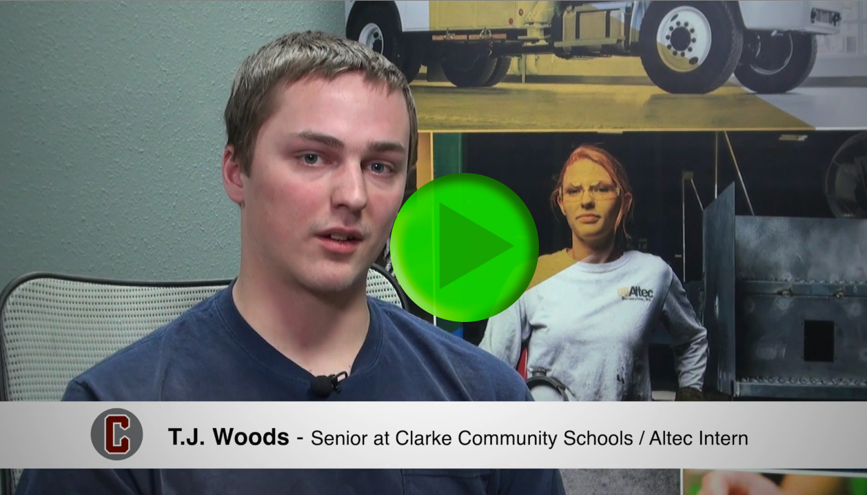 clarke community sachools manufacturing intern osceola iowa