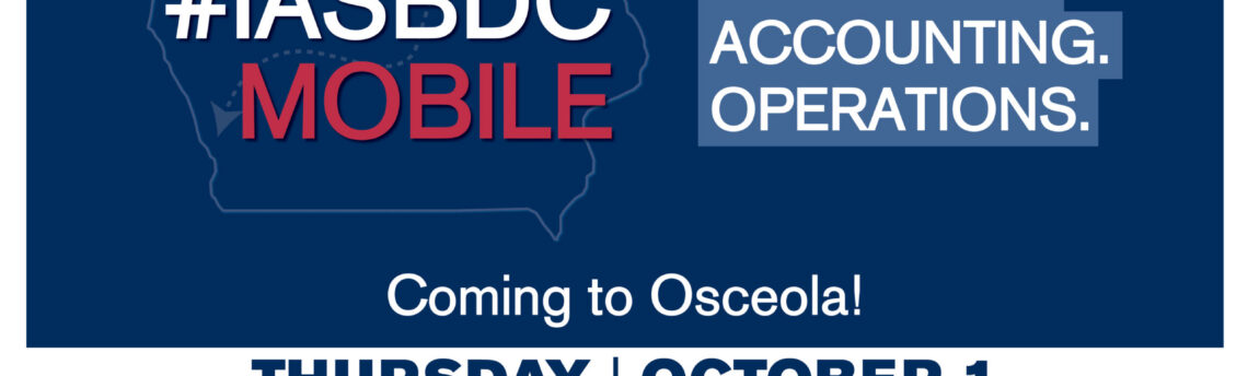 OCMS, CCDC Partner with IASBDC for #IASBDCMOBILE Communities Free Event