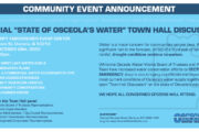 special Town Hall Meeting about Osceola's drought and water emergency
