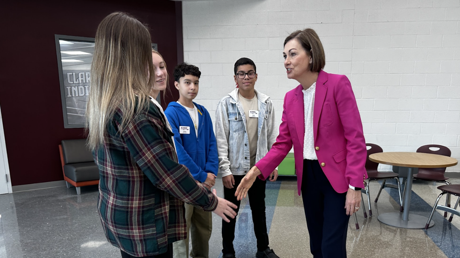 Clarke Community School District Hosts Governor Kim Reynolds for ...