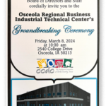 Osceola's ORBIT Education Center Groundbreaking invitation