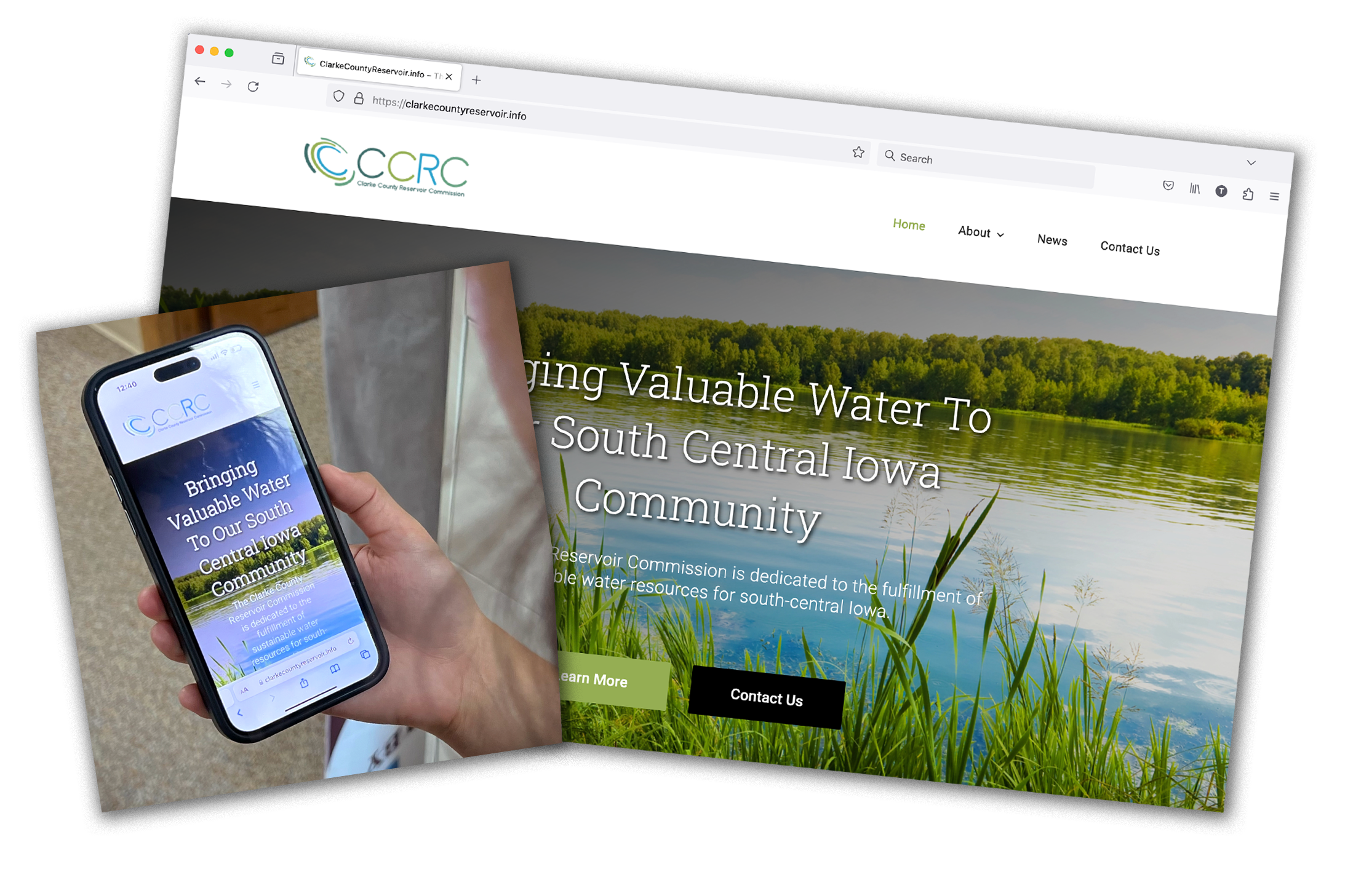 clarke county reservoir informational web site