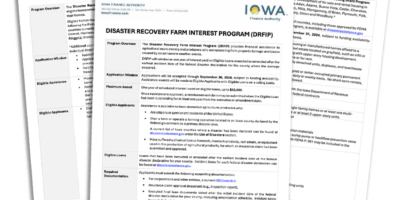 disaster recovery grants for clarke county osceola iowa