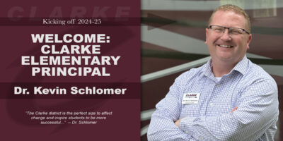 Clarke Community Schools Elementary Principal, Dr. Kevin Schlomer