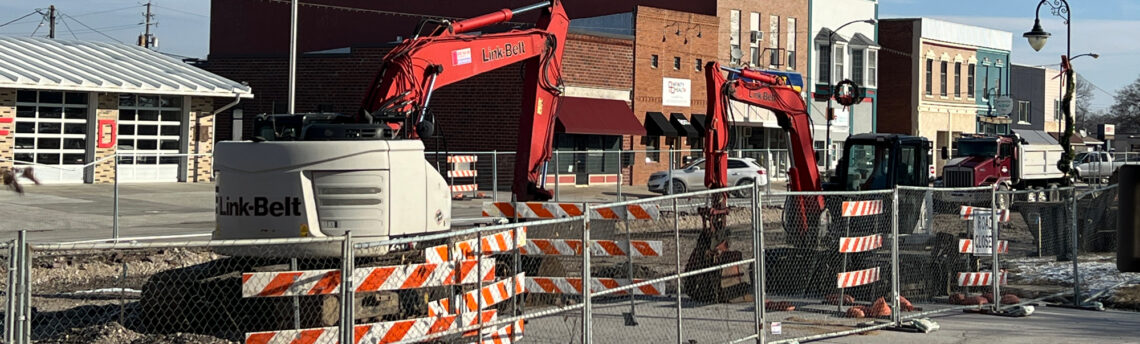 Downtown Streetscape Water Main Work Begins January 14th