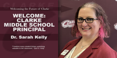 Dr. Sarah Kelly, Clarke Community Schools Middle School Principal