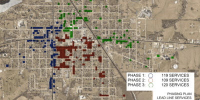lead line replacement phase map for osceola iowa