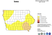 Iowa drought map for february 17 2026