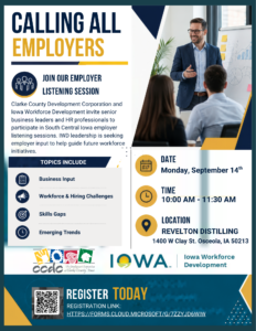 workforce listening session clarke county iowa