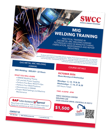 welding courses in clarke county iowa MIG Welding classes in Osceola, Iowa